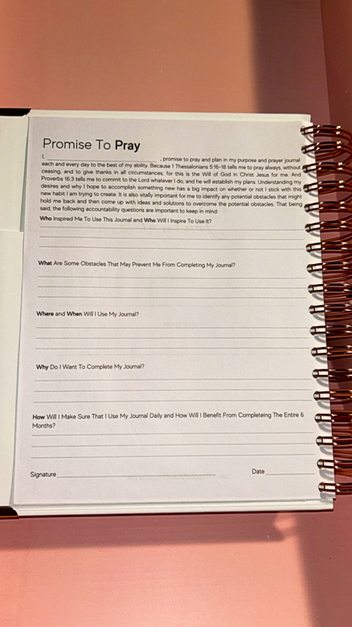 PRAYER JOURNAL